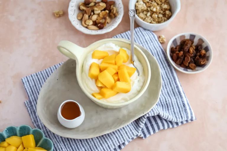 Yogurt with Mango, Nuts & Honey