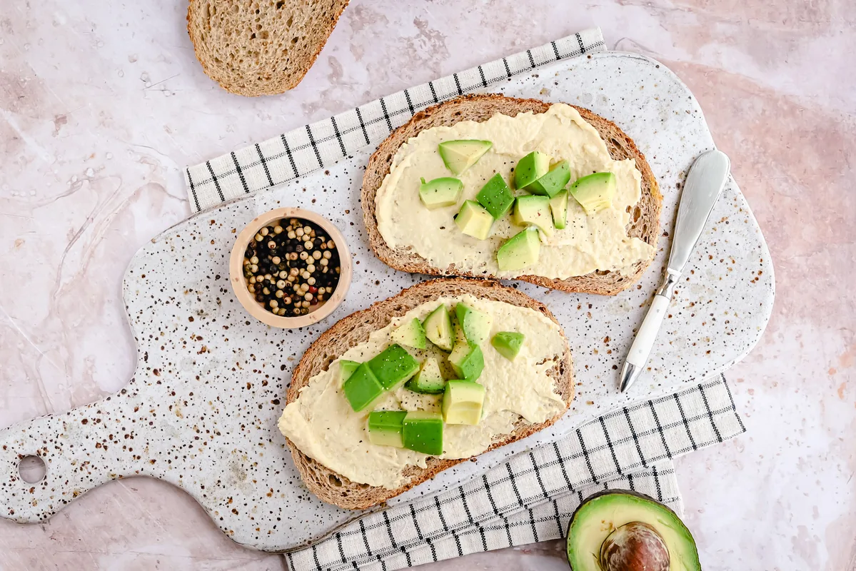 Avocado Hummus Sandwich