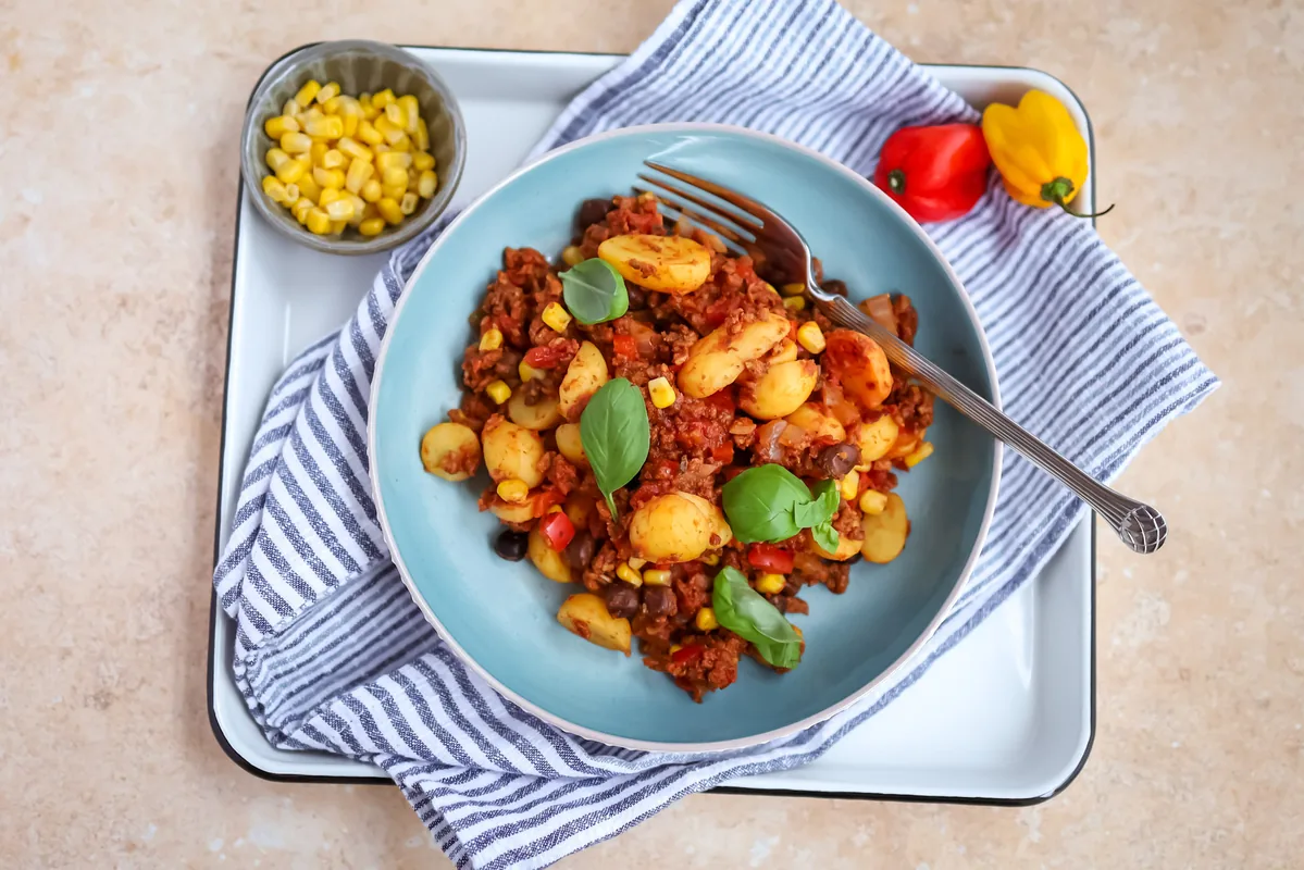 Bean Casserole with Baby Potatoes