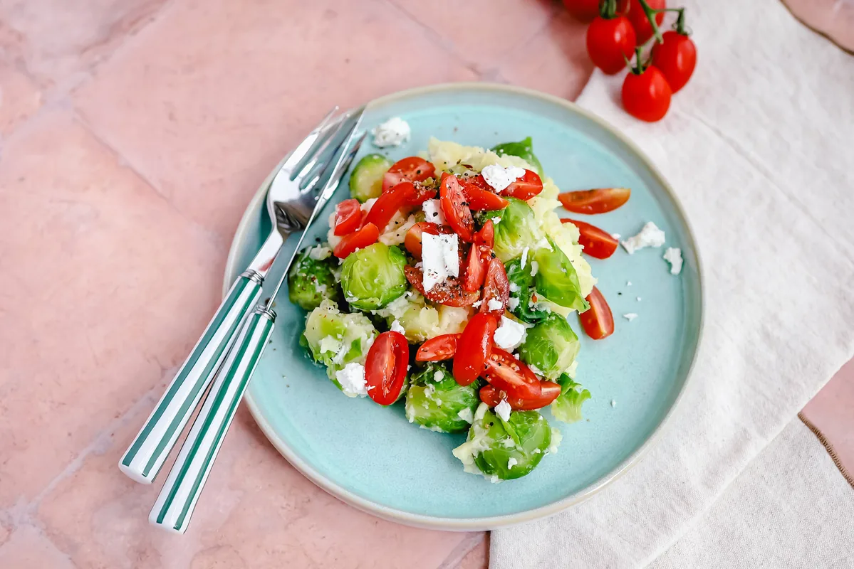Brussels Sprouts & Feta Mash