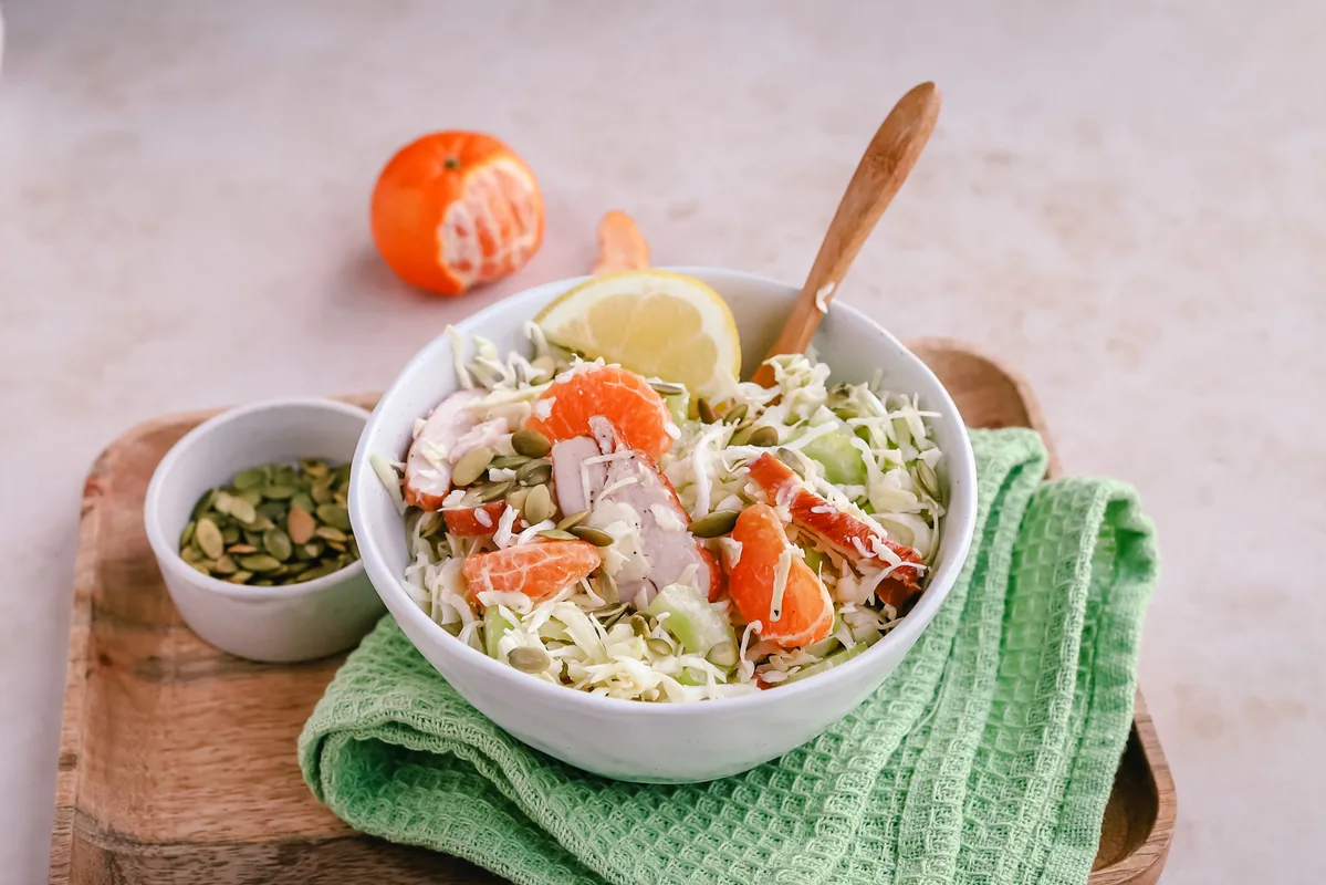 Cabbage Salad with Grilled Chicken & Mandarin