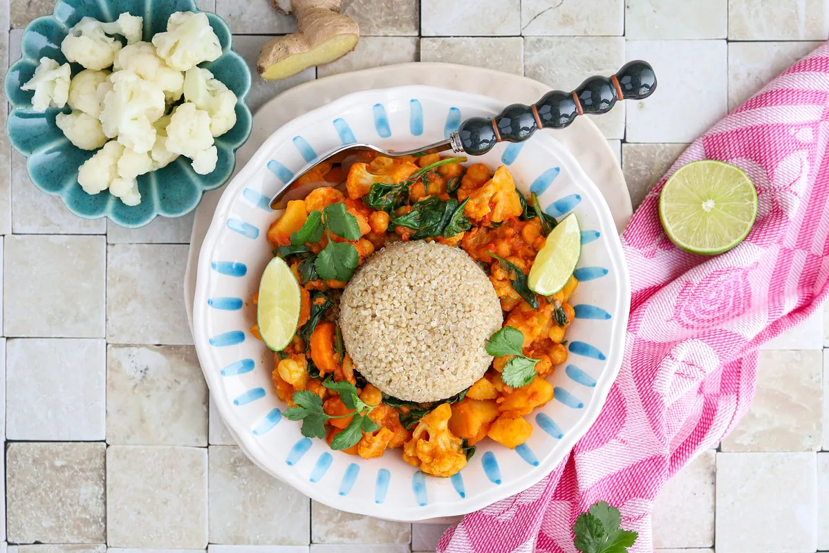 Cauliflower & Chickpea Madras with Quinoa