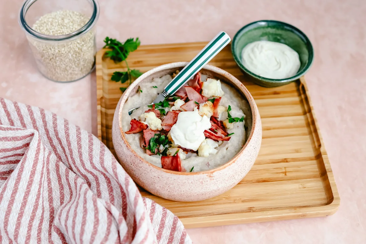 Cauliflower Soup with Bacon