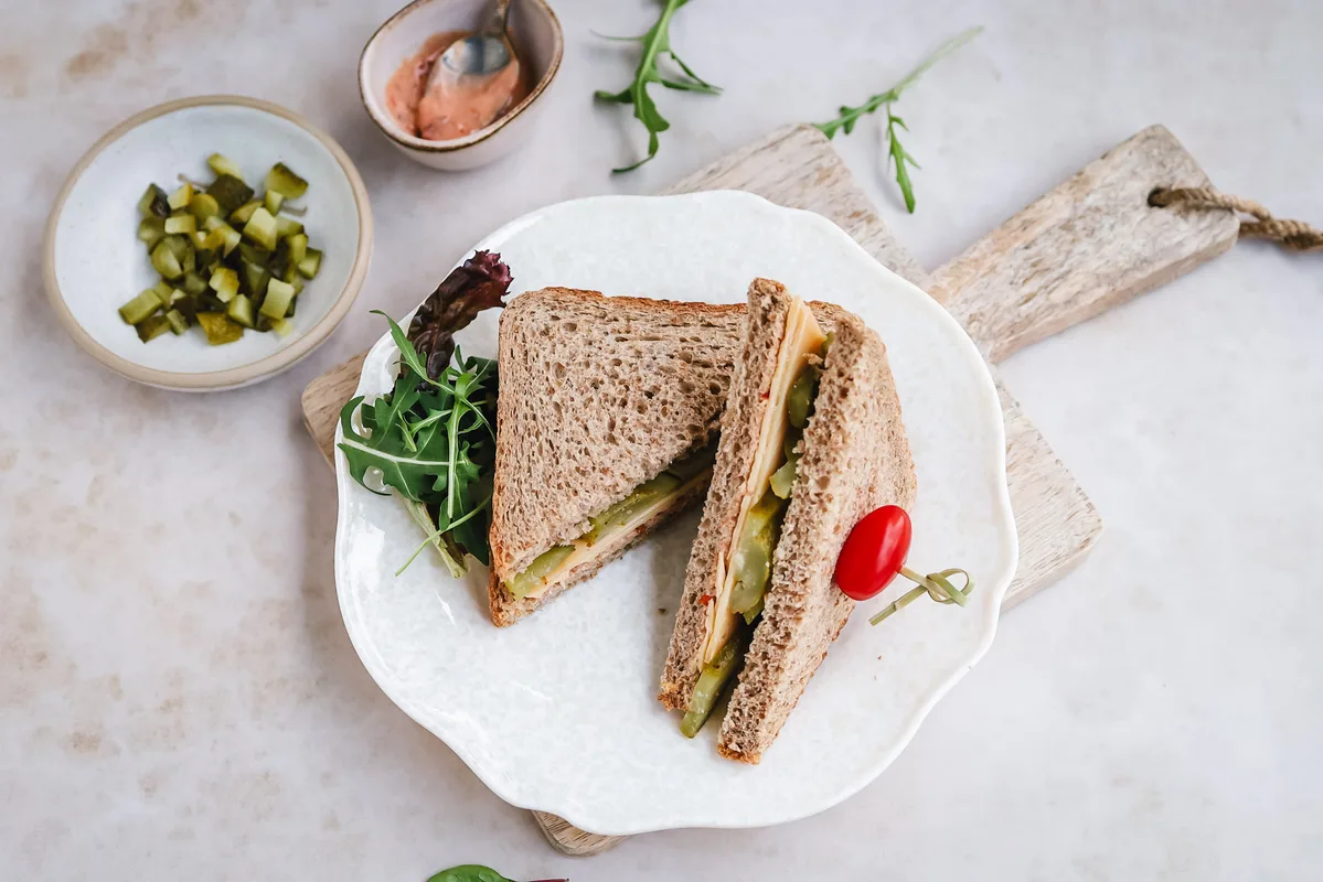 Cheese & Sriracha Mayonnaise Sandwich