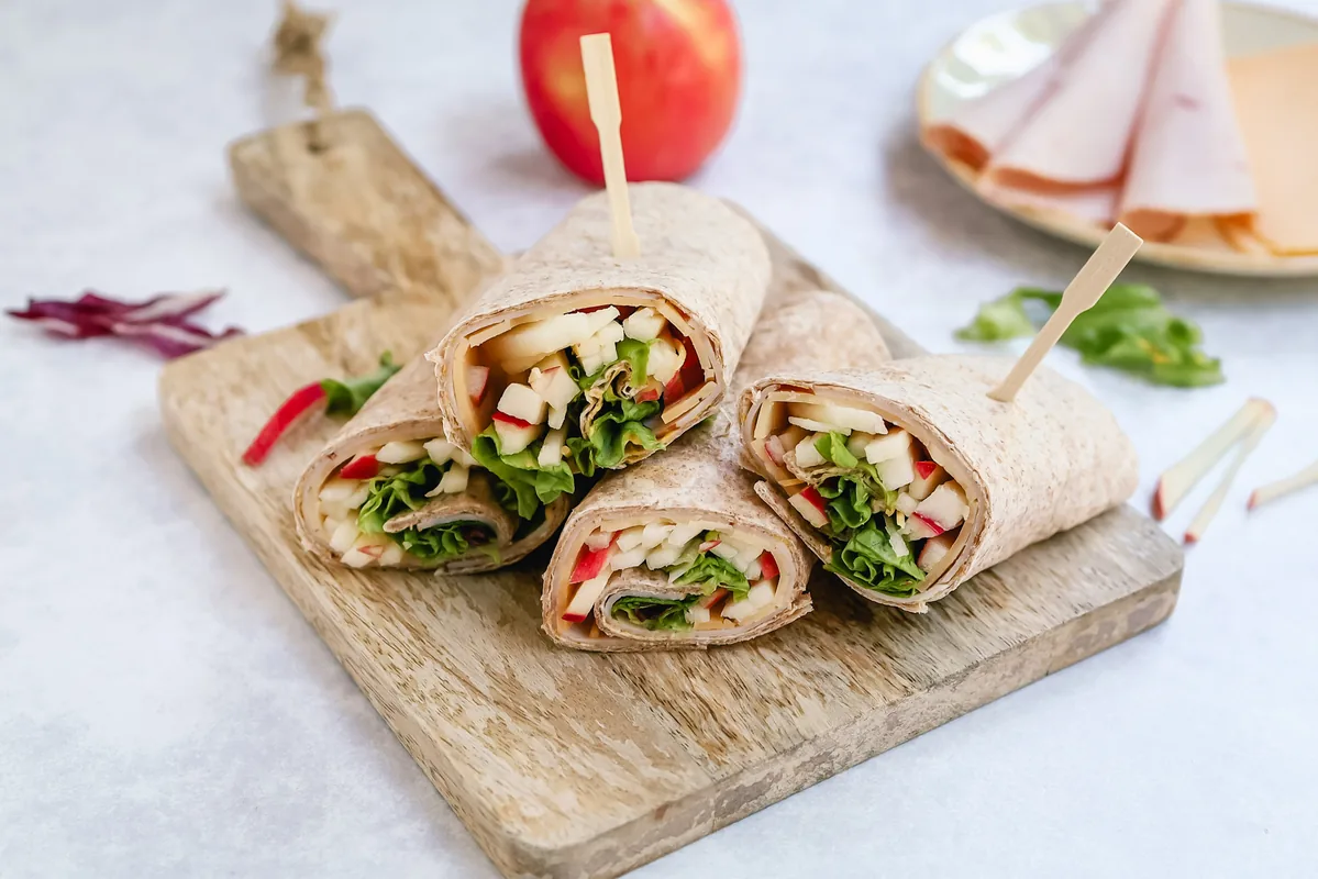 Cheese, Turkey & Apple Wrap
