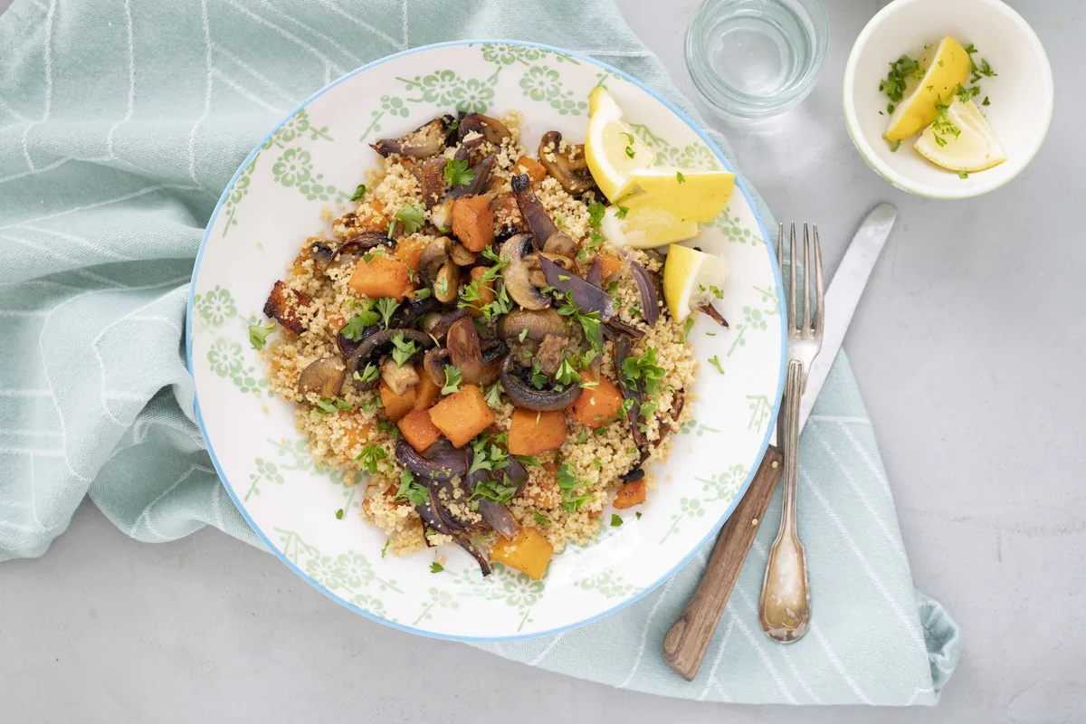 Couscous with Roasted Pumpkin