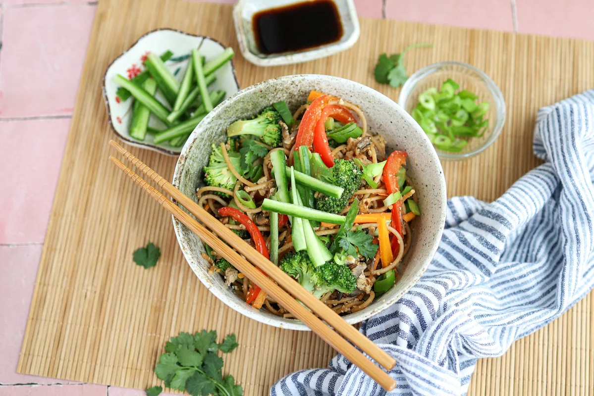 Dan Dan Noodles with Tofu & Broccoli
