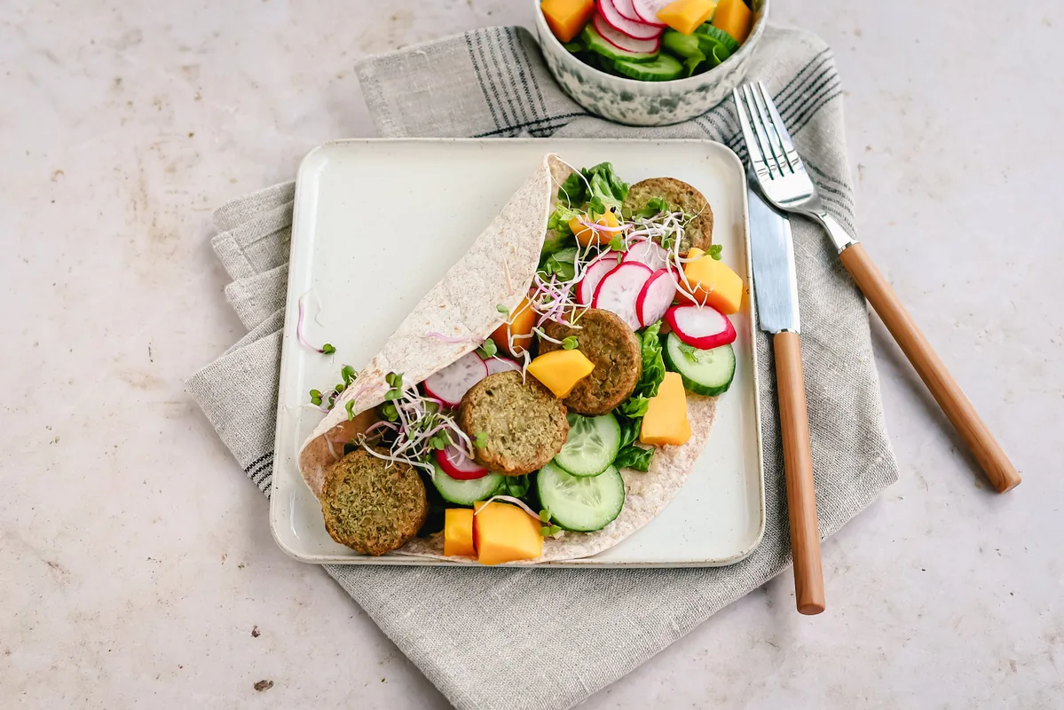 Falafel Wrap with Mango