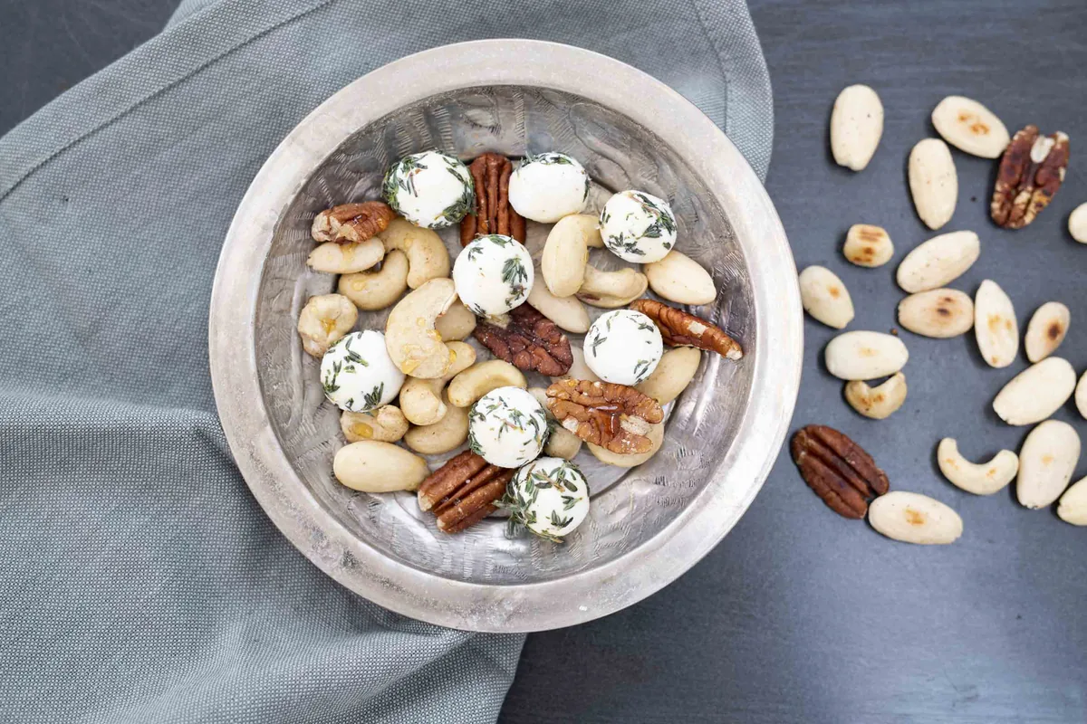 Goat Cheese with Honey & Nuts