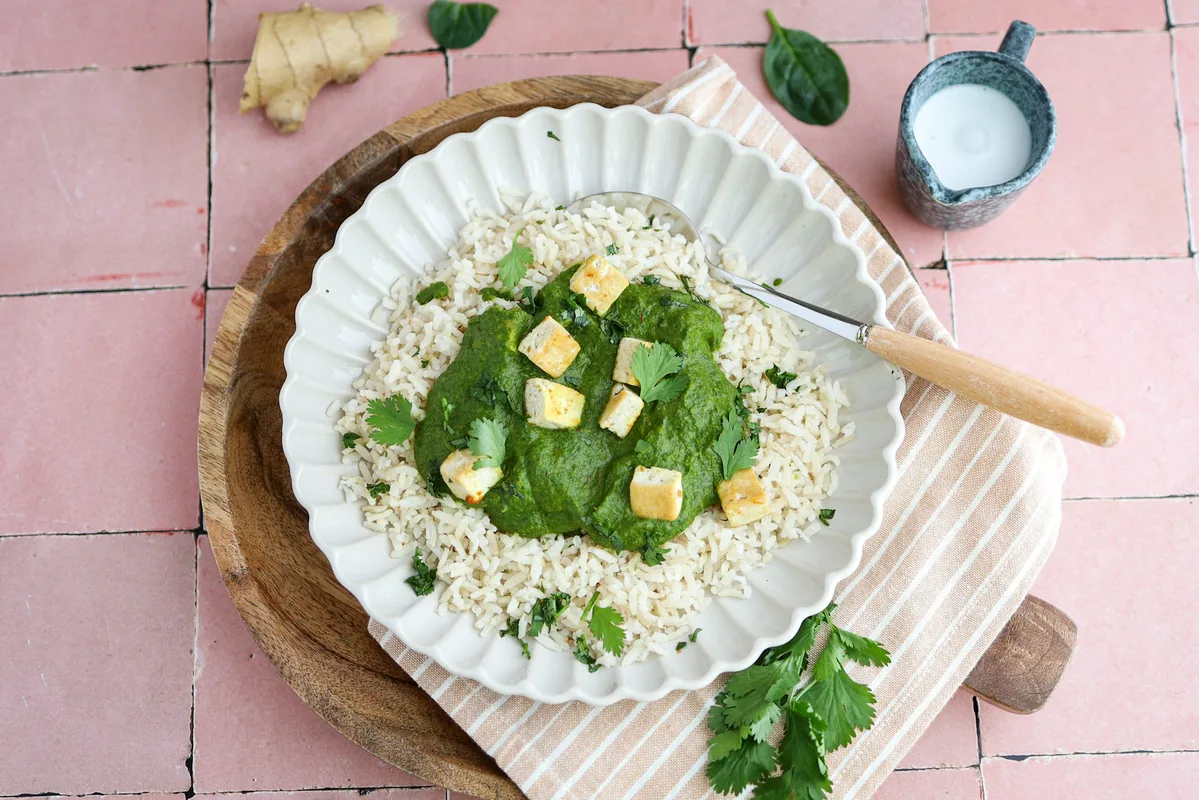 Indian Spinach Curry with Tofu