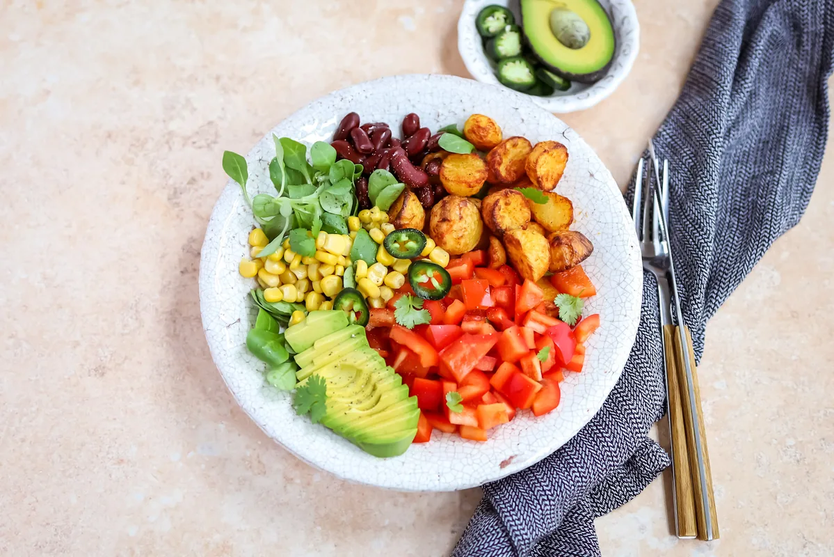 Mexican Baby Potato Salad Bowl