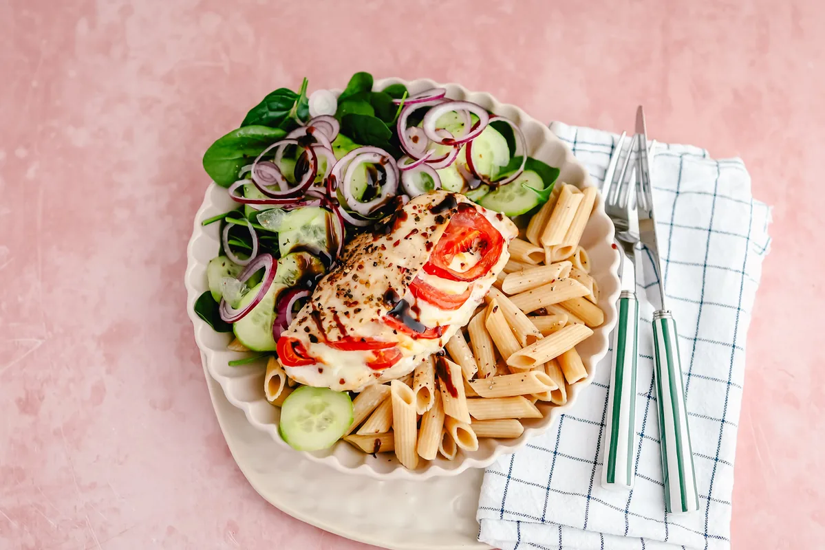 Mozzarella & Tomato Stuffed Chicken