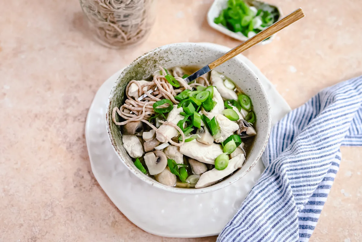 Noodles with Chicken & Mushrooms