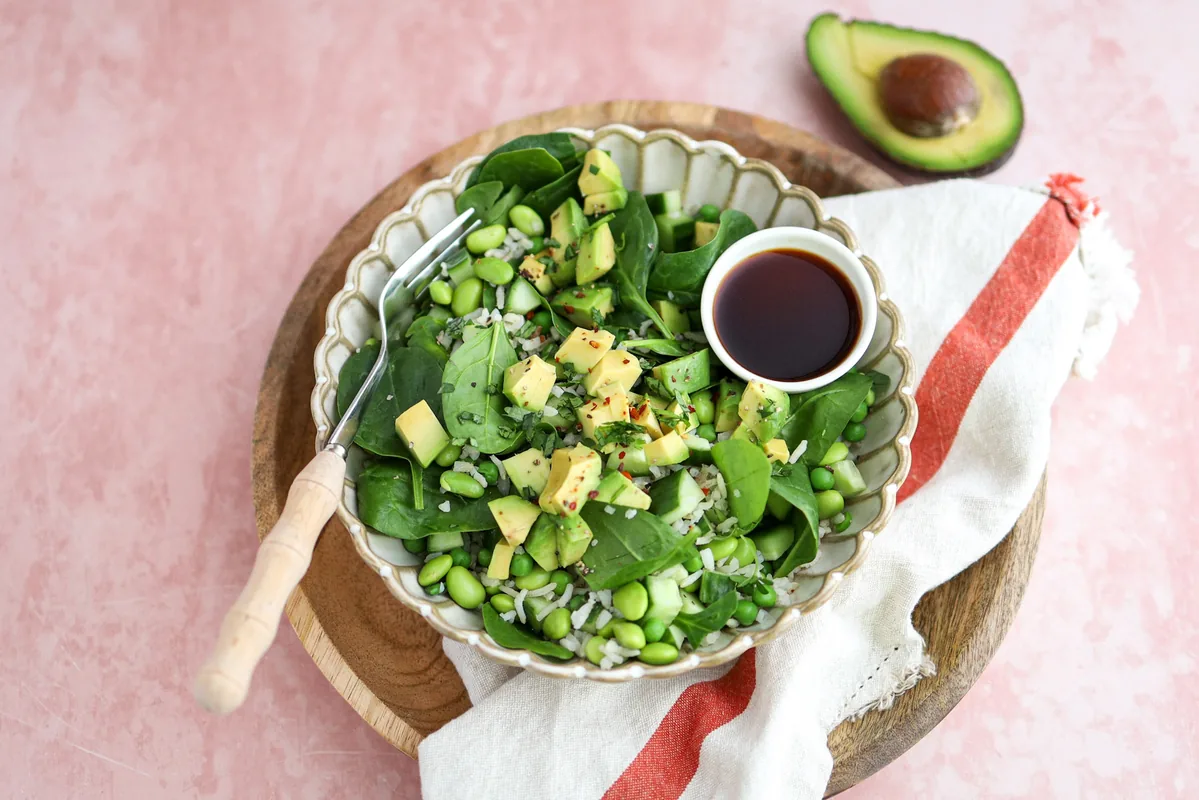 Protein-Rich Rice Bowl with Edamame & Avocado