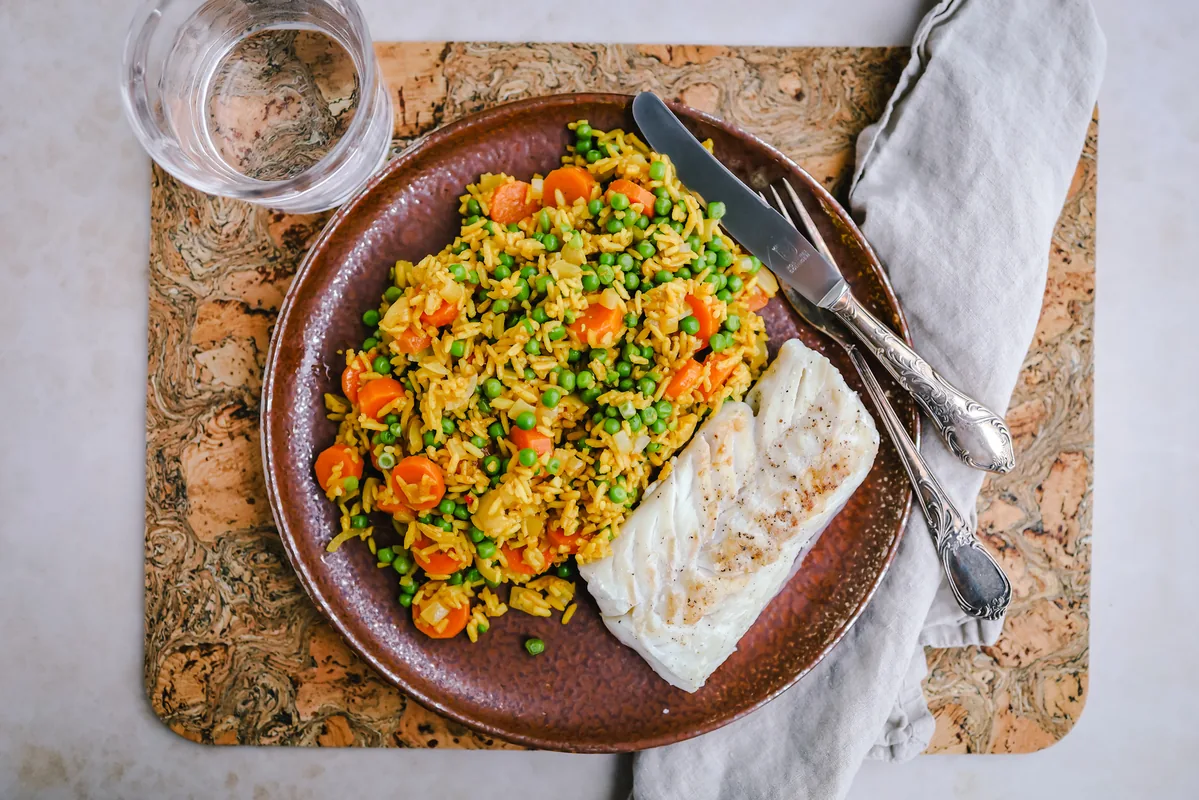 Spicy Rice with Cod