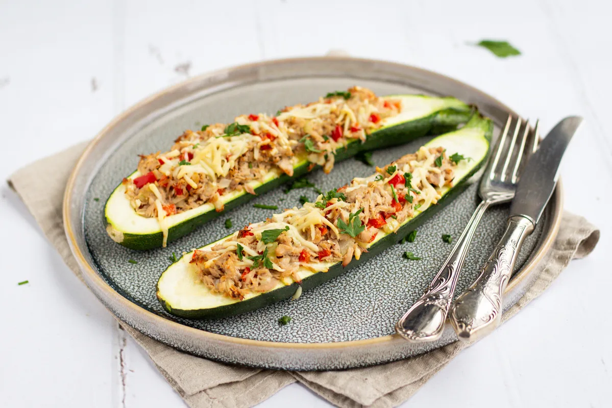 Stuffed Zucchini with Tuna